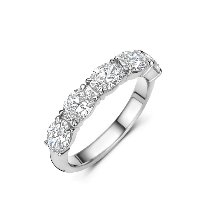 witgoud alliance ring met diamant Schaap en Citroen Diamonds - #1 witgoud alliance ring met diamant Schaap en Citroen Diamonds - #1