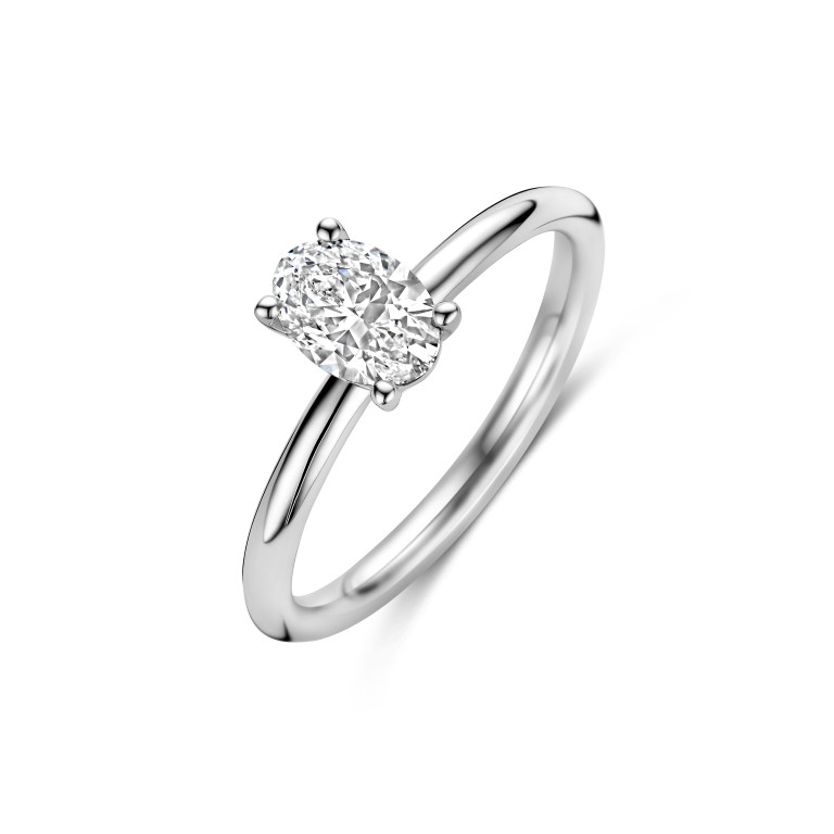 witgoud solitair ring met diamant Schaap en Citroen Diamonds - #1 witgoud solitair ring met diamant Schaap en Citroen Diamonds - #1