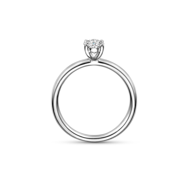 witgoud solitair ring met diamant Schaap en Citroen Diamonds - #4 witgoud solitair ring met diamant Schaap en Citroen Diamonds - #4