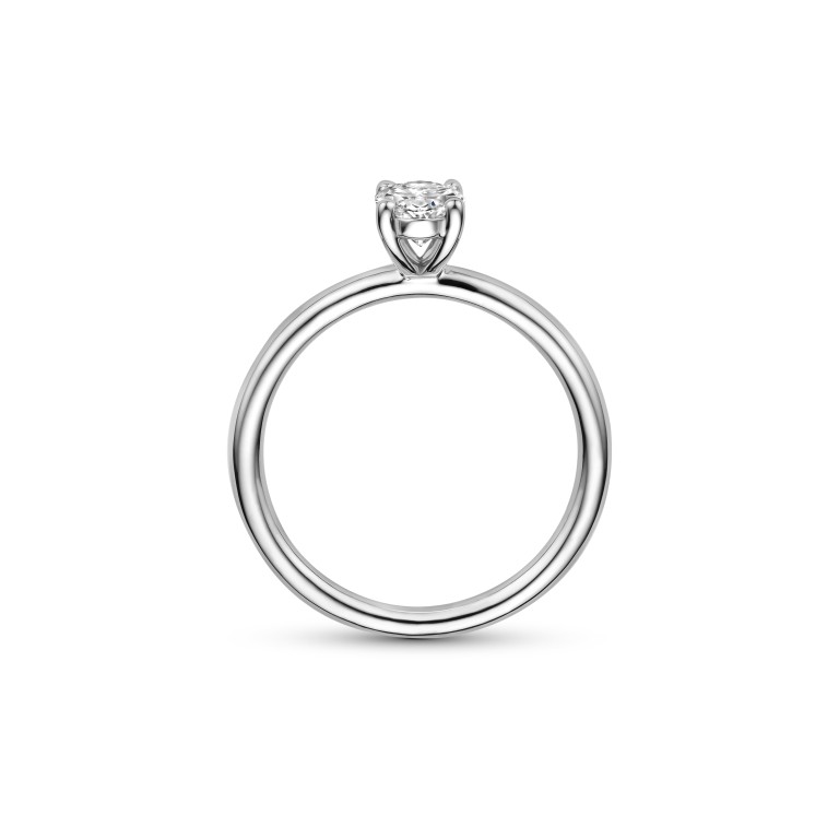 witgoud solitair ring met diamant Schaap en Citroen Diamonds - #4 witgoud solitair ring met diamant Schaap en Citroen Diamonds - #4