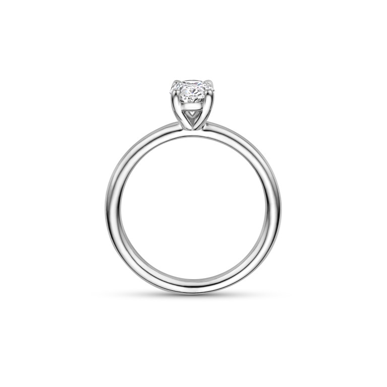 witgoud solitair ring met diamant Schaap en Citroen Diamonds - #4 witgoud solitair ring met diamant Schaap en Citroen Diamonds - #4