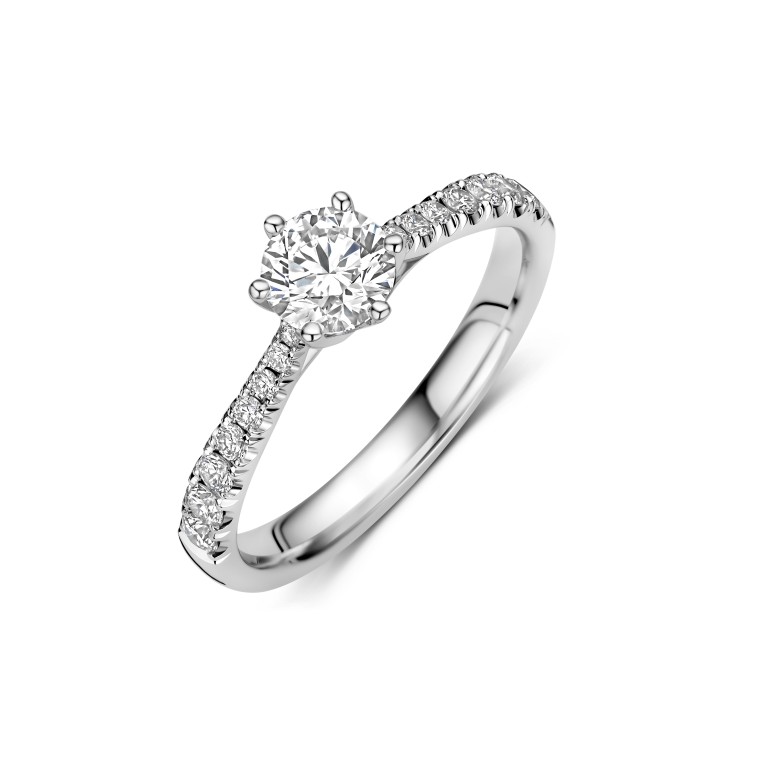 witgoud ring met diamant Schaap en Citroen Diamonds - #1 witgoud ring met diamant Schaap en Citroen Diamonds - #1