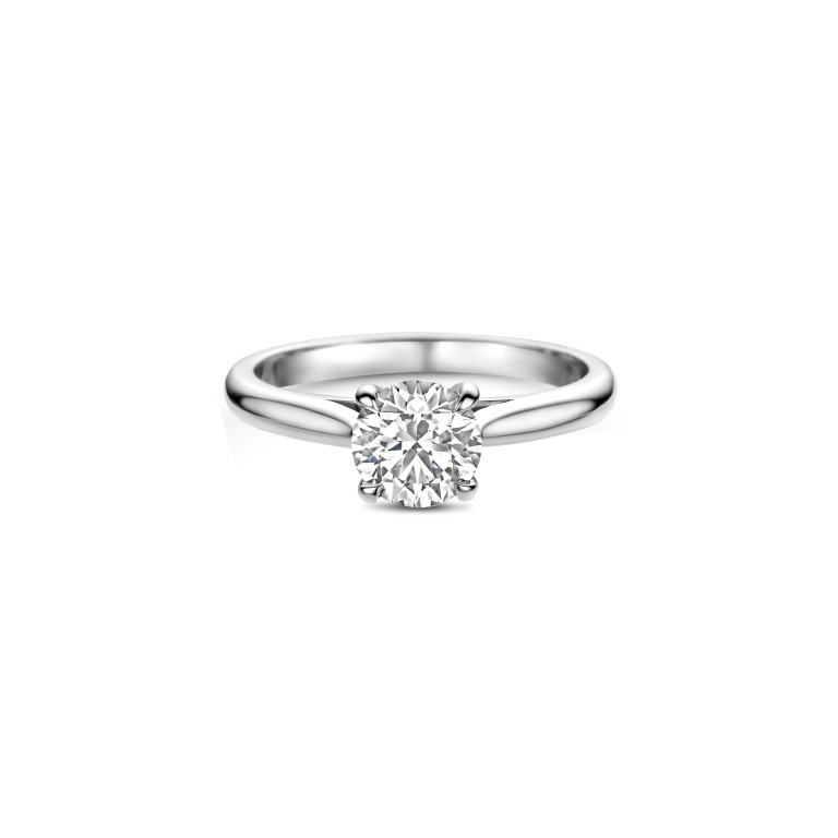 witgoud solitair ring met diamant Schaap en Citroen Diamonds - #3 witgoud solitair ring met diamant Schaap en Citroen Diamonds - #3