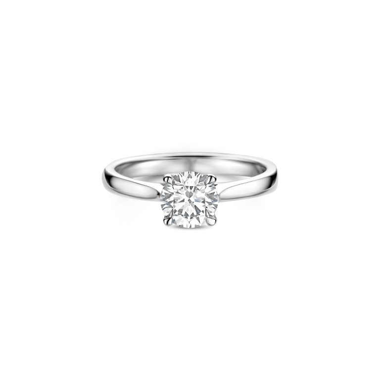 witgoud solitair ring met diamant Schaap en Citroen Diamonds - #3 witgoud solitair ring met diamant Schaap en Citroen Diamonds - #3