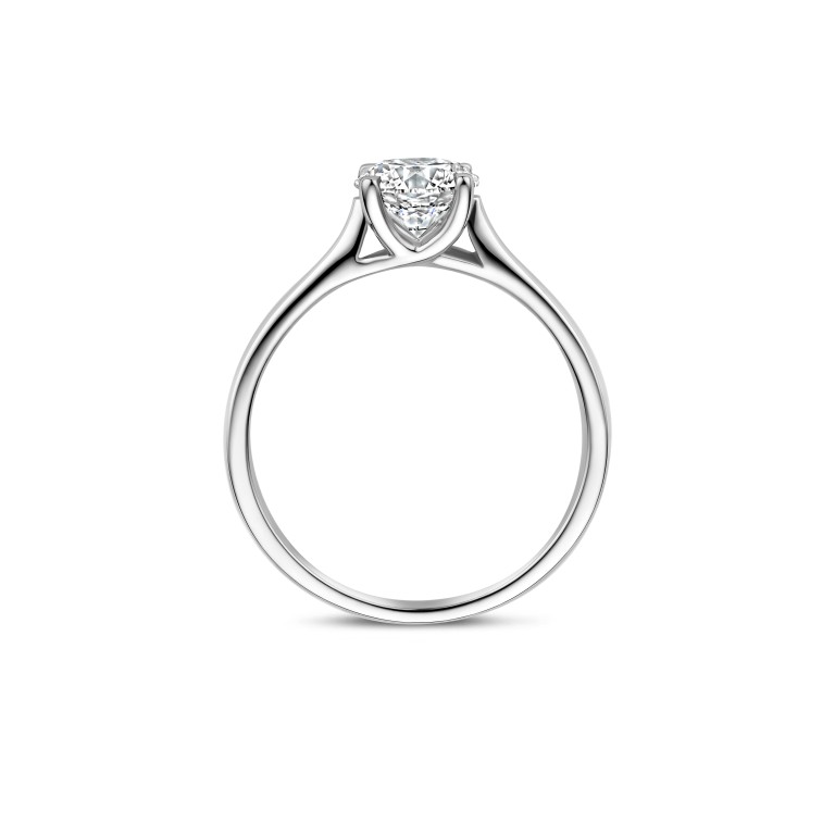 witgoud solitair ring met diamant Schaap en Citroen Diamonds - #4 witgoud solitair ring met diamant Schaap en Citroen Diamonds - #4