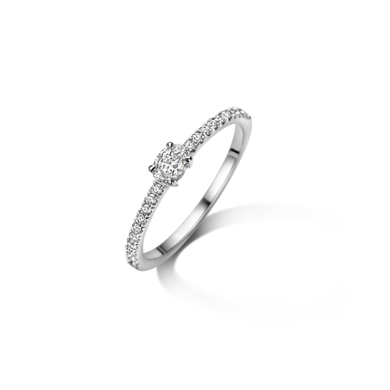 witgoud ring met diamant Schaap en Citroen Diamonds - #5 witgoud ring met diamant Schaap en Citroen Diamonds - #5