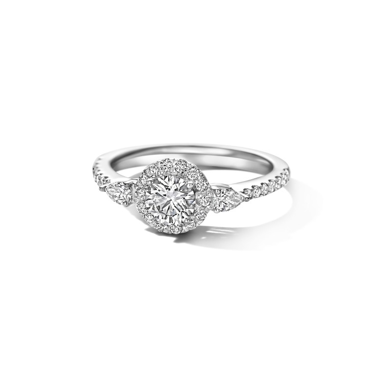 witgoud entourage ring met diamant Schaap en Citroen Diamonds - #5 witgoud entourage ring met diamant Schaap en Citroen Diamonds - #5
