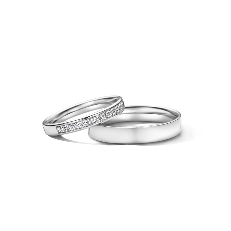 witgoud trouwring Classic Love Collection - 31140 - #4 witgoud trouwring Classic Love Collection - 31140 - #4
