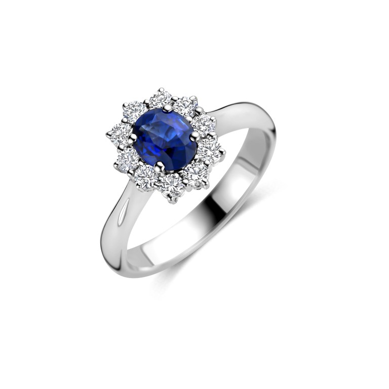 witgoud entourage ring met diamant Schaap en Citroen Colours - #2 witgoud entourage ring met diamant Schaap en Citroen Colours - #2