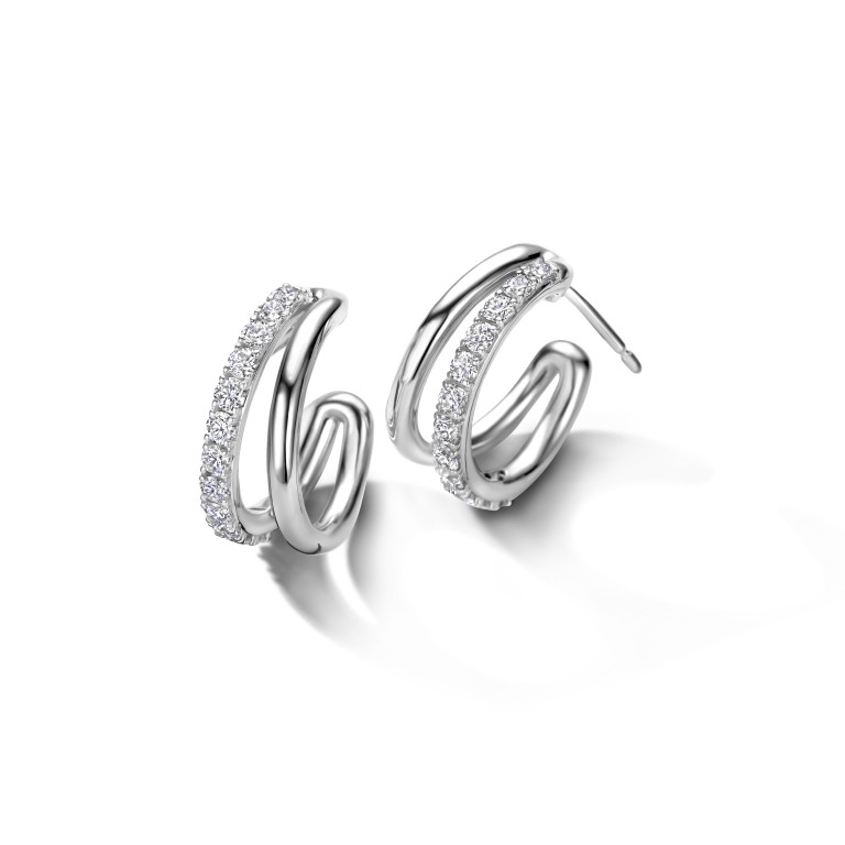 witgoud oorringen met diamant Schaap en Citroen Diamonds - #2 witgoud oorringen met diamant Schaap en Citroen Diamonds - #2