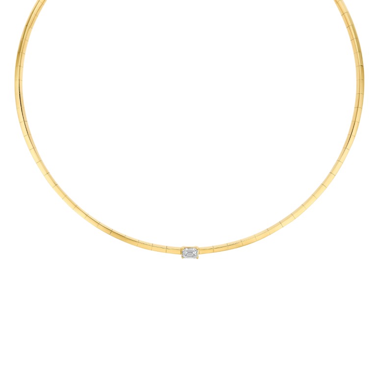 roodgoud spang collier met diamant Schaap en Citroen Diamonds - #1 roodgoud spang collier met diamant Schaap en Citroen Diamonds - #1
