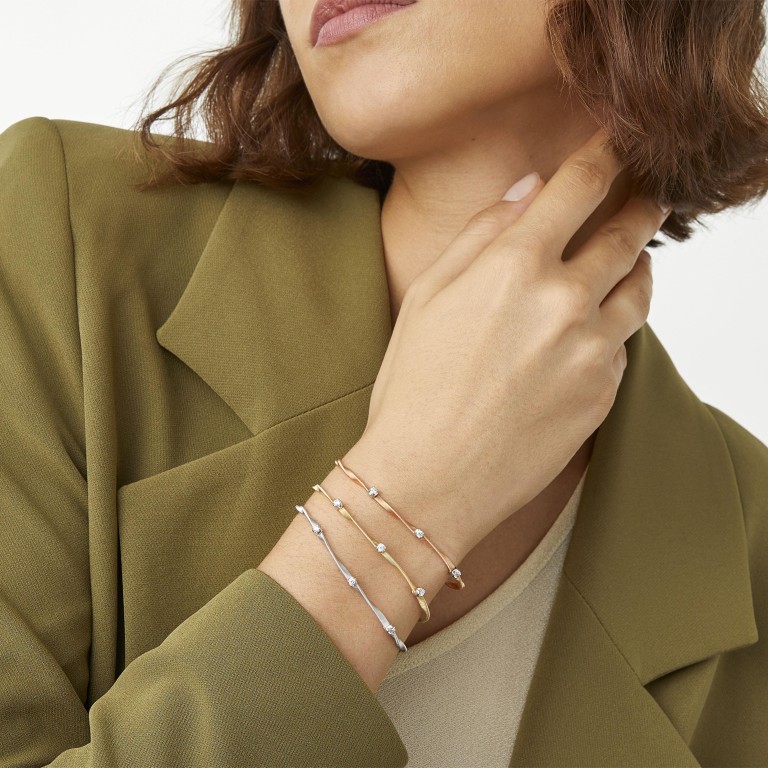 Marco Bicego Marrakech armband geel/wit goud met diamant - SG337-B1 - #2 Marco Bicego Marrakech armband geel/wit goud met diamant - SG337-B1 - #2