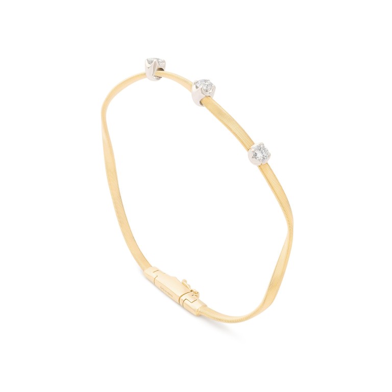 Marco Bicego Marrakech armband geel/wit goud met diamant - SG337-B1 - #1 Marco Bicego Marrakech armband geel/wit goud met diamant - SG337-B1 - #1