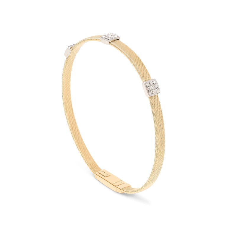 Marco Bicego Masai armband geel/wit goud met diamant - SG731-B2 - #1 Marco Bicego Masai armband geel/wit goud met diamant - SG731-B2 - #1