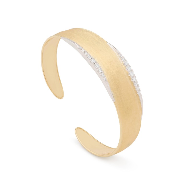Marco Bicego Lunaria Diamonds armband geel/wit goud met diamant - SB124-B - #1 Marco Bicego Lunaria Diamonds armband geel/wit goud met diamant - SB124-B - #1