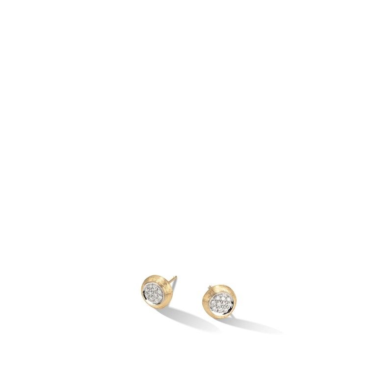 Marco Bicego Jaipur oorknoppen geel/wit goud met diamant - OB1377-B - #1 Marco Bicego Jaipur oorknoppen geel/wit goud met diamant - OB1377-B - #1