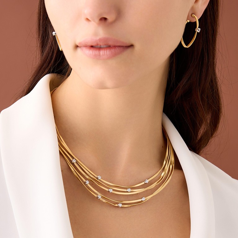 Marco Bicego Marrakech collier geelgoud met diamant - CG852-B8 - #3 Marco Bicego Marrakech collier geelgoud met diamant - CG852-B8 - #3
