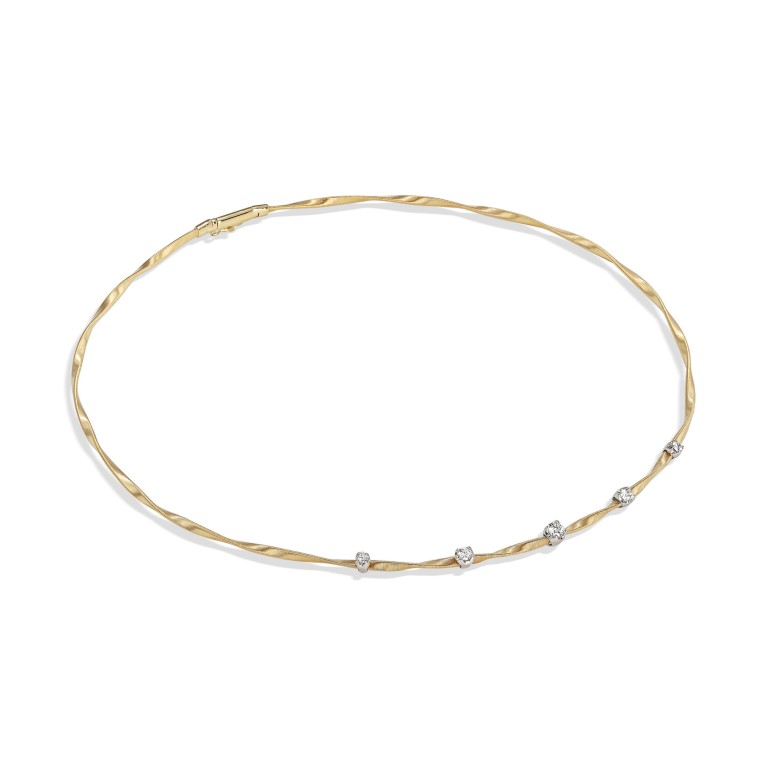 Marco Bicego Marrakech collier geel/wit goud met diamant - CG337-B1 - #1 Marco Bicego Marrakech collier geel/wit goud met diamant - CG337-B1 - #1