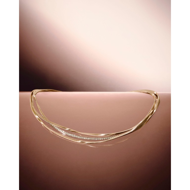 Marco Bicego Marrakech collier geel/wit goud met diamant - CG848-B - #4 Marco Bicego Marrakech collier geel/wit goud met diamant - CG848-B - #4