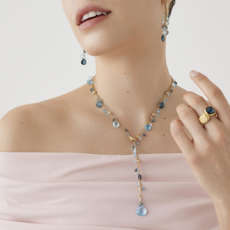 Marco Bicego Jaipur ring geelgoud met London topaas - AB586-TPL01 - #3 Marco Bicego Jaipur ring geelgoud met London topaas - AB586-TPL01 - #3