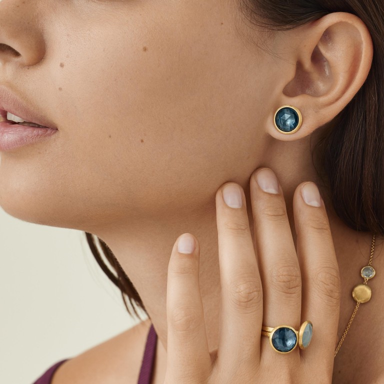 Marco Bicego Jaipur ring geelgoud met London topaas - AB586-TPL01 - #4 Marco Bicego Jaipur ring geelgoud met London topaas - AB586-TPL01 - #4