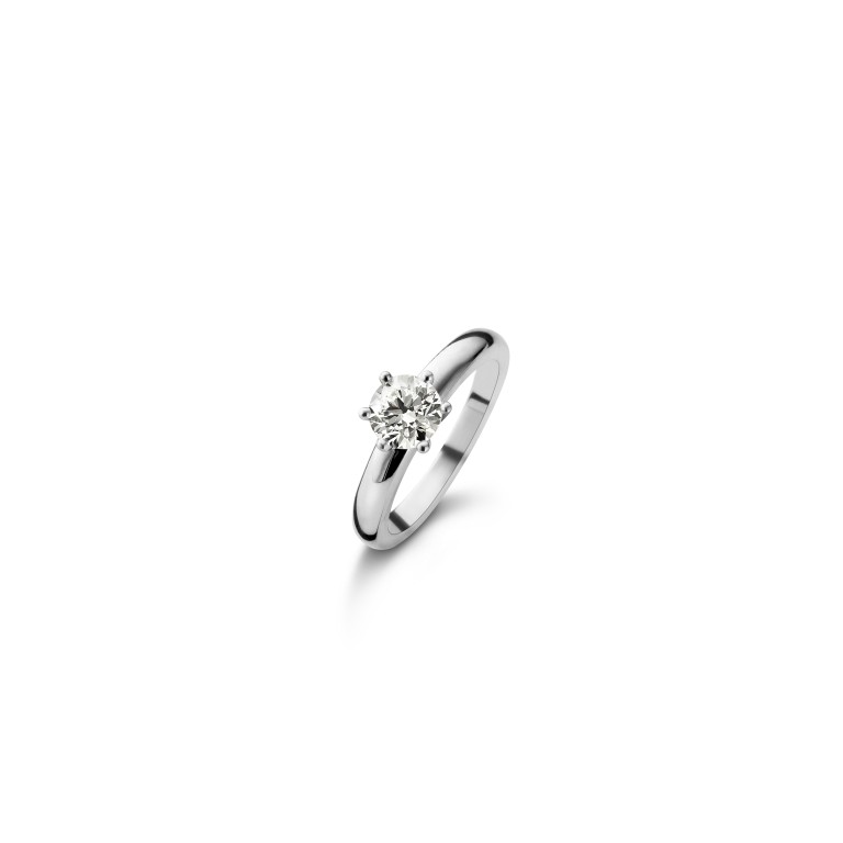 witgoud solitair ring met diamant Schaap en Citroen Diamonds - #1 witgoud solitair ring met diamant Schaap en Citroen Diamonds - #1