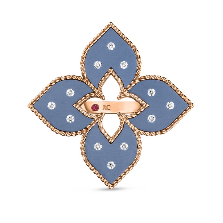 Roberto Coin Venetian Princess ring roodgoud met diamant - ADR777RI3346 - #2 Roberto Coin Venetian Princess ring roodgoud met diamant - ADR777RI3346 - #2
